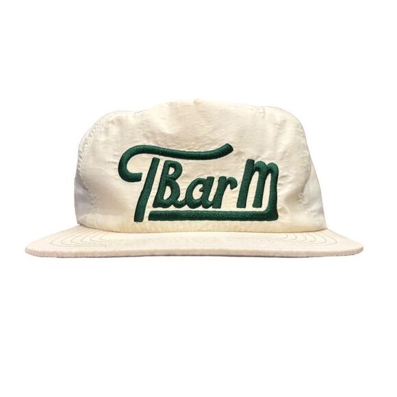 River Road Clothing Snapback Hat Cap TBarm Embroidered Beige And Green - Picture 1 of 5